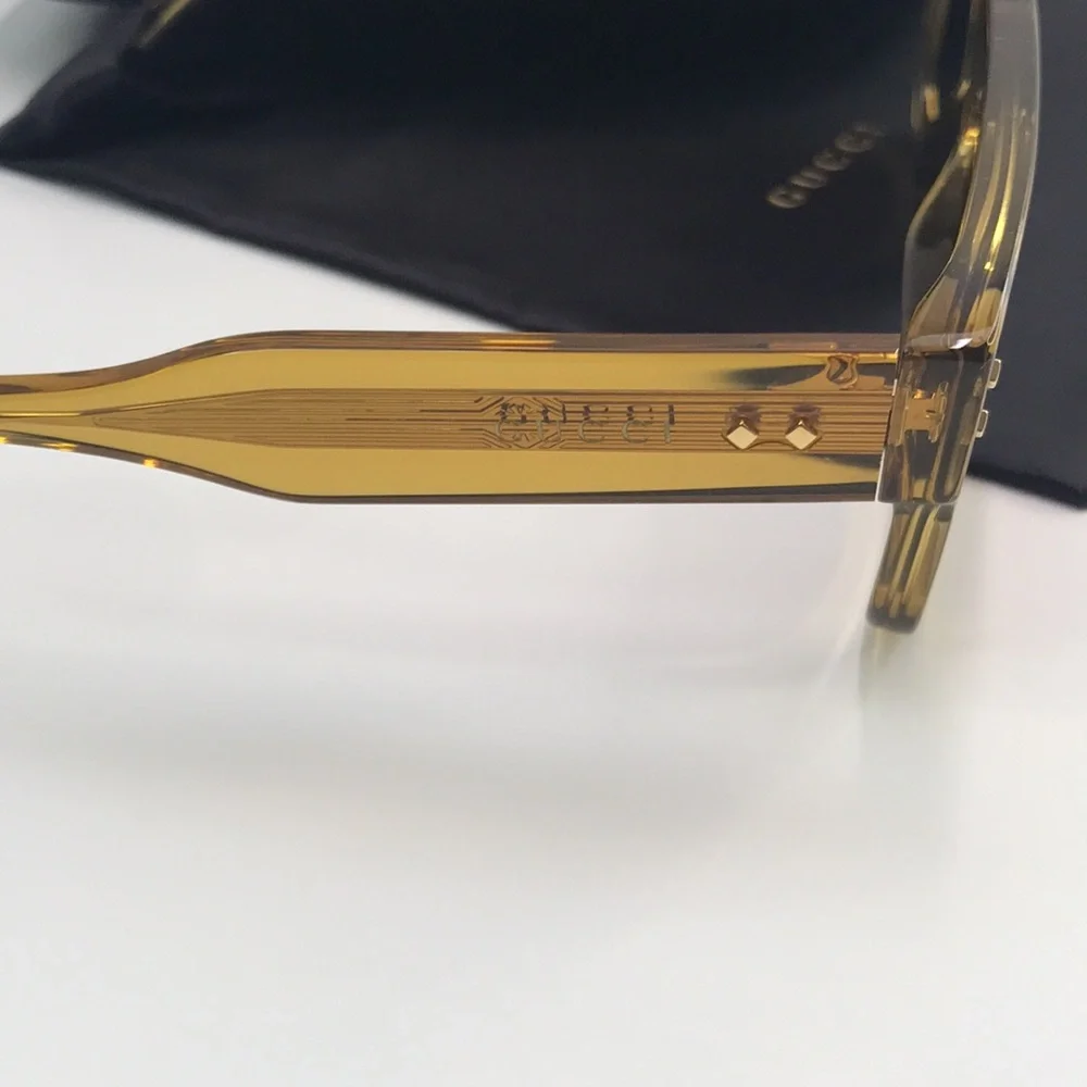 GUCCI EYEWEAR GG1085S SUNGLASSES Yellow & Grey
